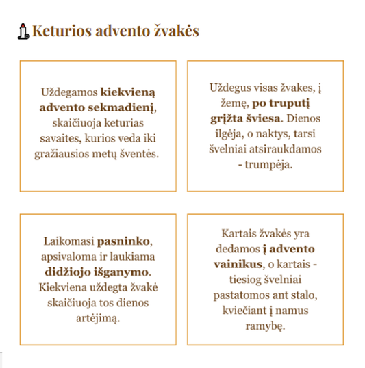 4 advento zvakes