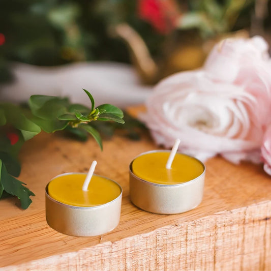 ARBATINĖS bičių vaško žvakės | 2 vnt