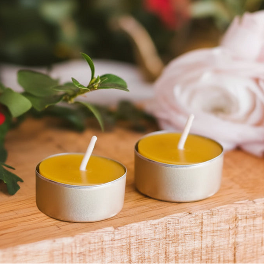 ARBATINĖS bičių vaško žvakės | 2 vnt