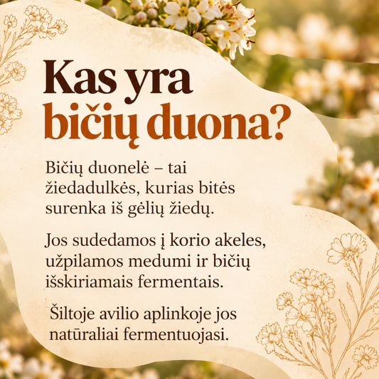 Bičių DUONELĖ, ekologiška
