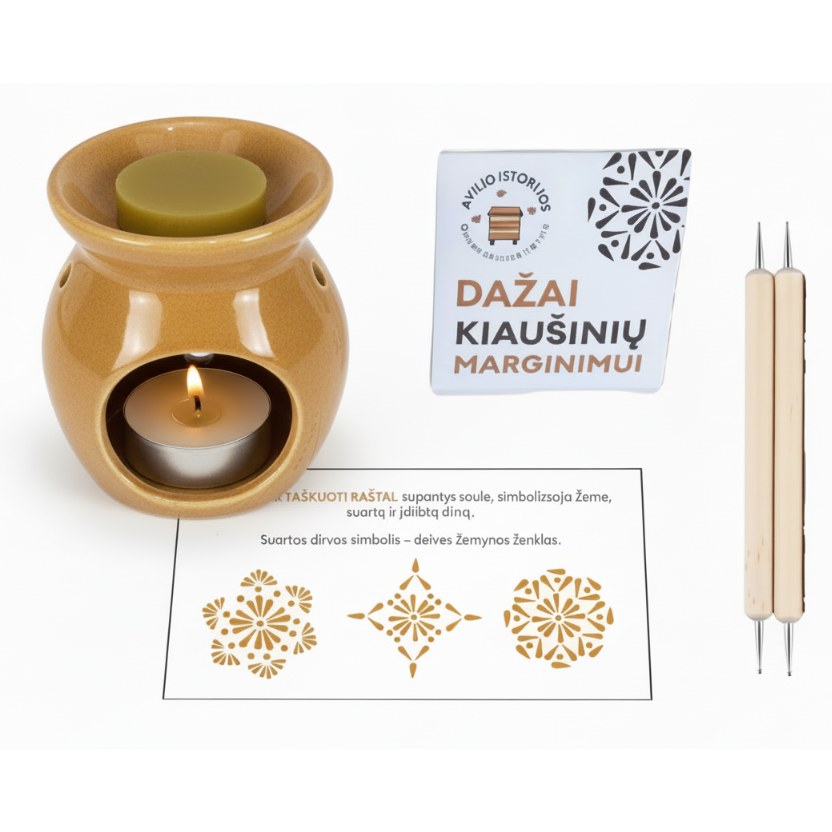 Kiaušinių marginimo bičių vašku rinkinys