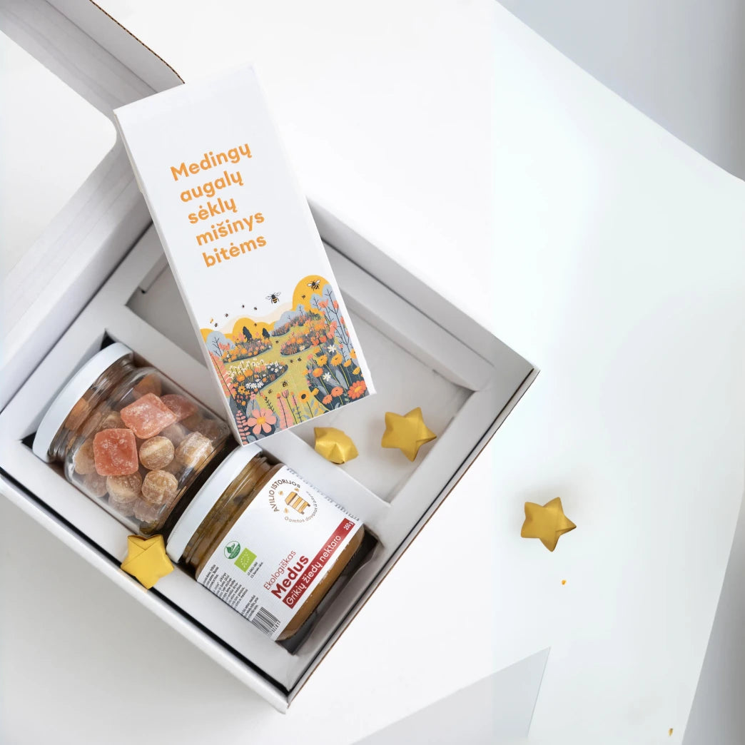 Medaus-karameles-ir-seklu-rinkinys