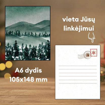 Šventinis atvirukas su bičių vaško žaisliuku „Žvaigždutė“ (A6 dydis)