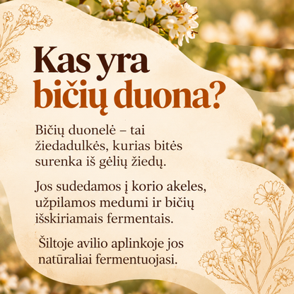 Bičių DUONELĖ, ekologiška