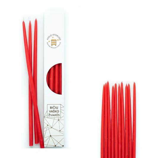 Ilgos PLONOS bordinės vaško žvakės