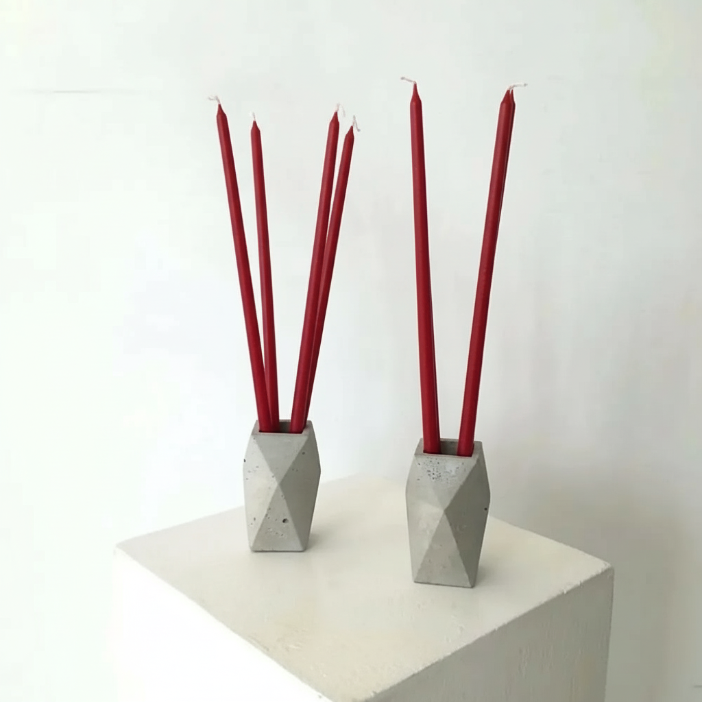 Ilgos PLONOS bordinės vaško žvakės