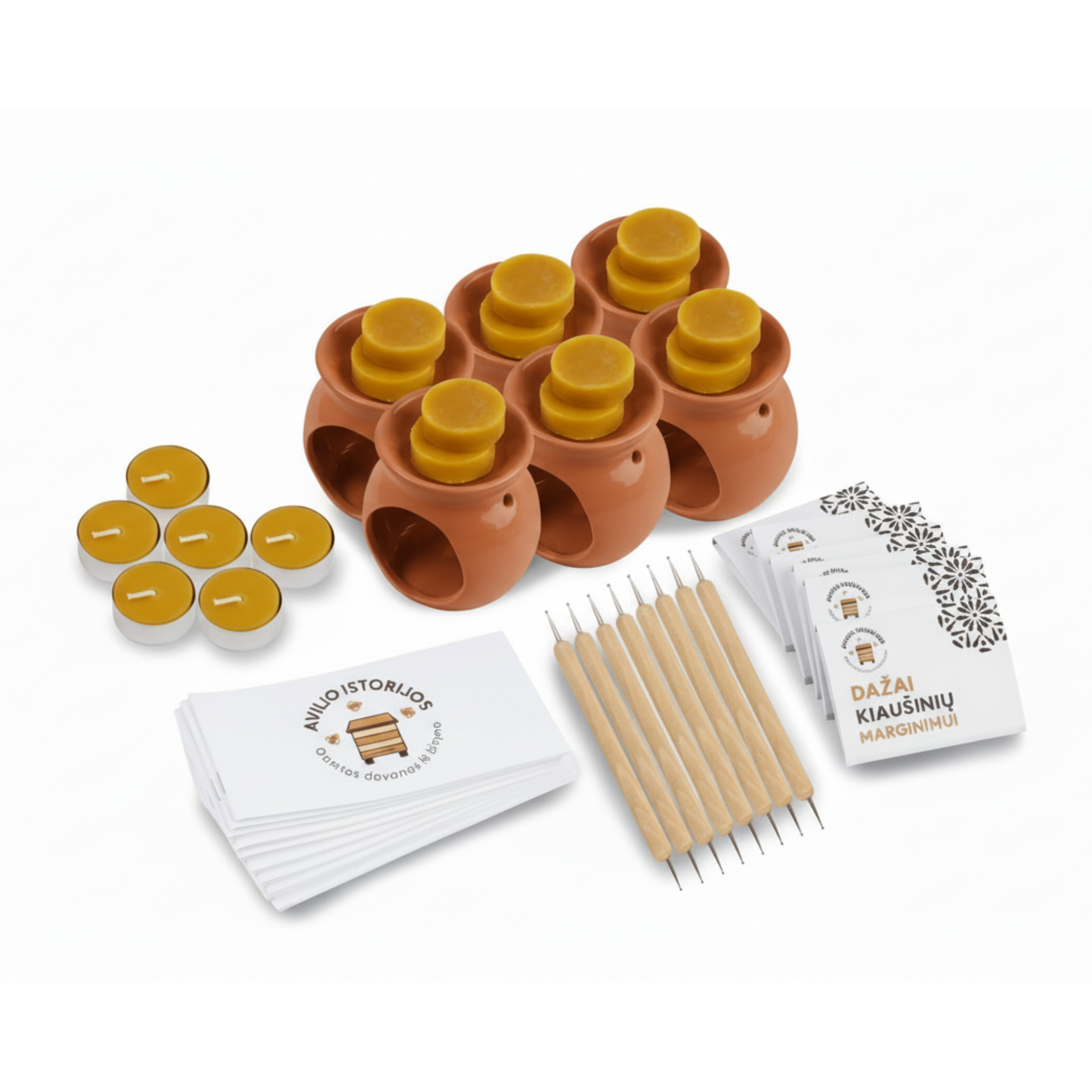 Edukacinis rinkinys: kiaušinių marginimas bičių vašku | 12-24 asmenims +DOVANA 🎁