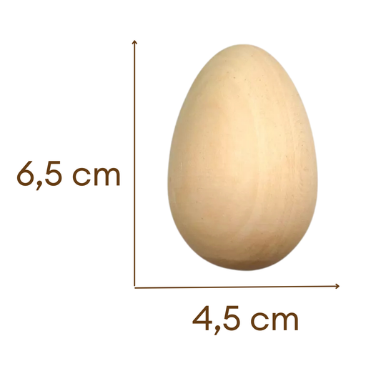 Medinis kiaušinis dekoravimui | 6 cm