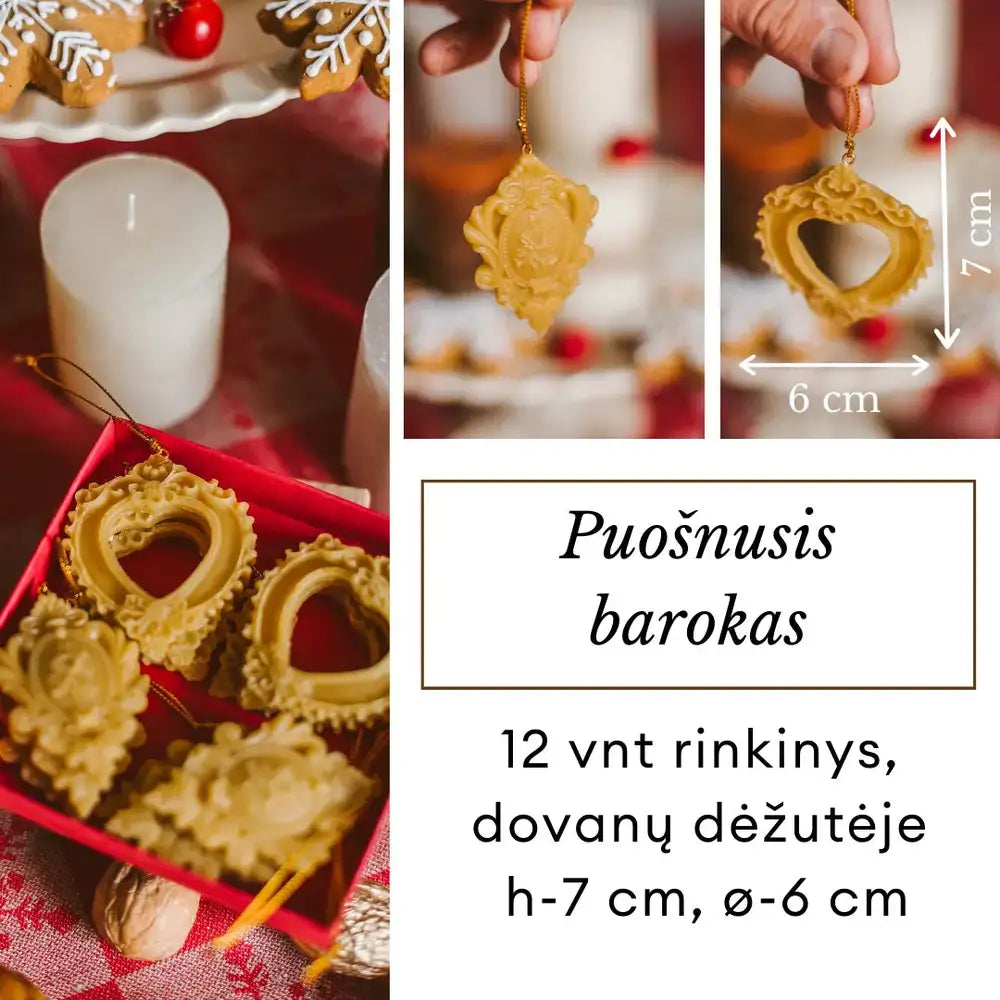 Prabangių vaškinių žaisliukų rinkinys dėžutėje