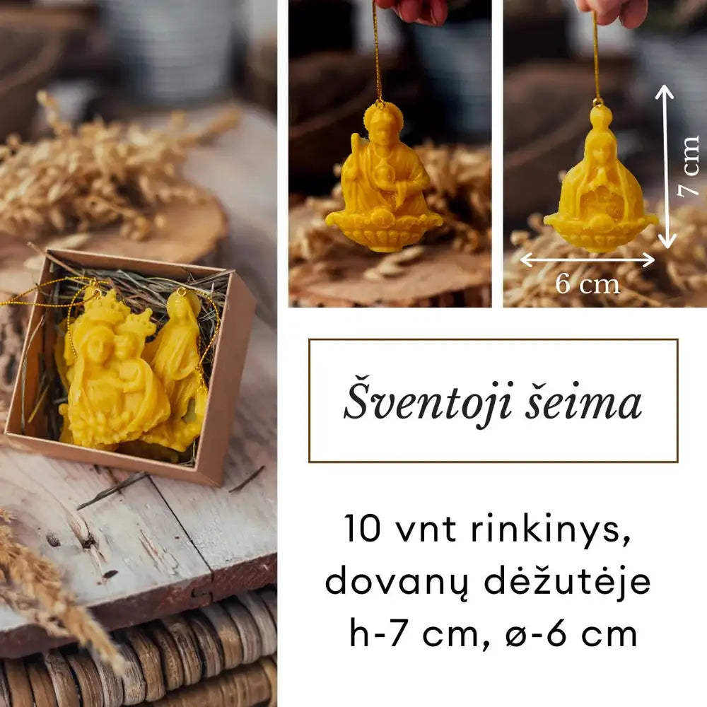 Vaškinių figurėlių "Šventoji šeima" rinkinys