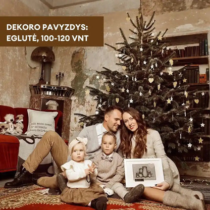 Eglutės puošimas vaškiniais žaisliukais
